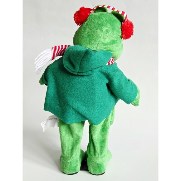 Gemmy Christmas Frog Animated Plush Toy Dancing Singing Apple Bottom Jeans - Picture 6 of 14
